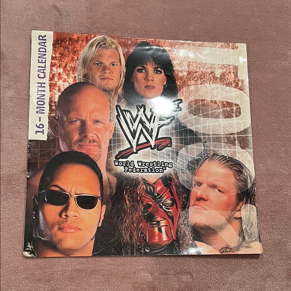 Vintage WWF World Wrestling Federation 16- Month Calendar 2001
